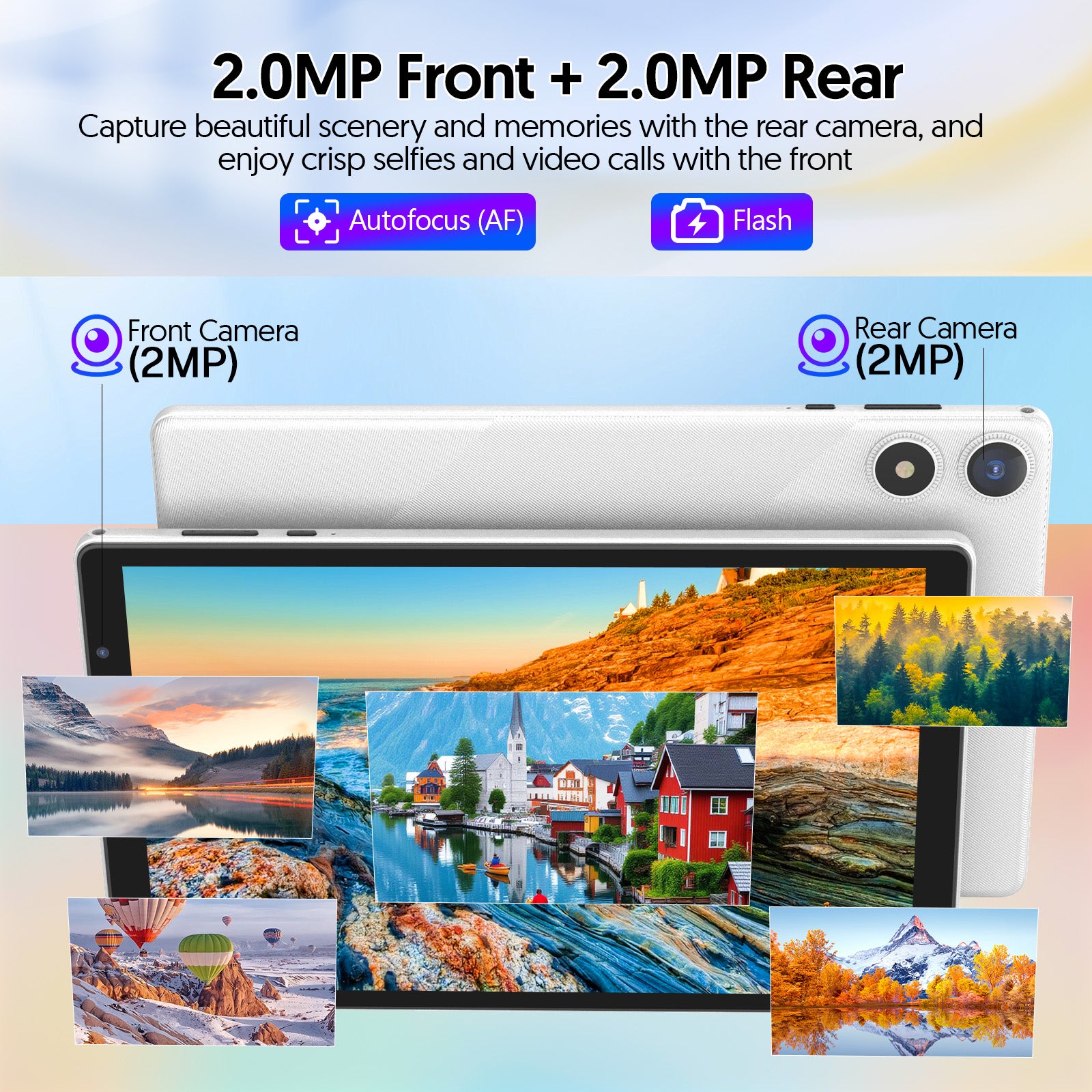 PUTECCH Android 16 Tablet 10 inch Tablets,1280 x 800 IPS, 3GB+32GB (up to 1TB),Penta-core,5G WiFi 6,6000mAh,with Case & Stand & Storage Bag