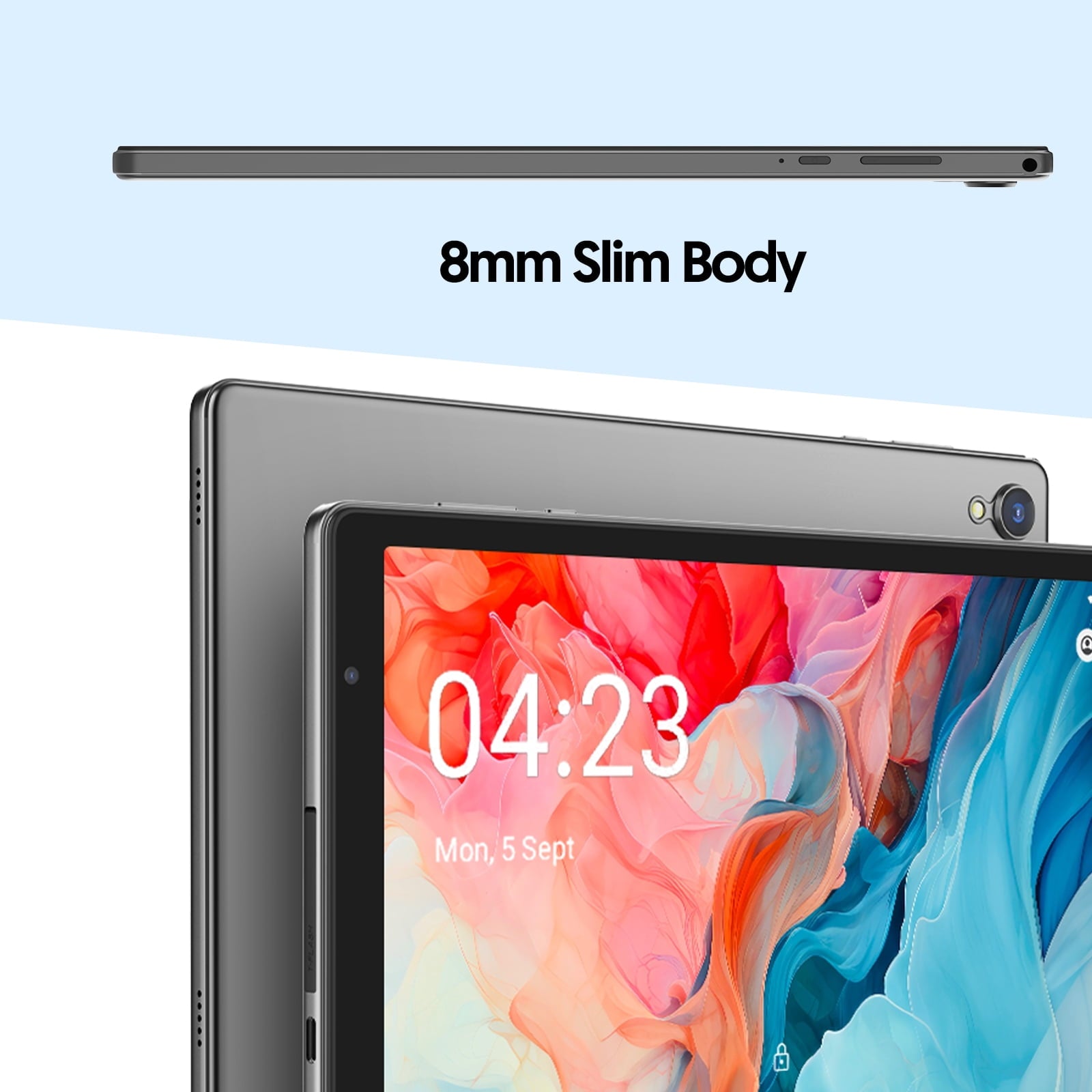PUTECCH Tablet 10 inch, Android 14 Tablet, 32GB ROM 1TB Expand Computer Tablets, Quad Core Processor 6000mAh Battery, 1280x800 IPS Touch Screen, 2+2MP Dual HD Camera, Bluetooth Wifi Tablet PC